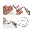 thumbnail image 4 of 100 Piezas de Espinas GóTicas de Alambre de PúAs, Accesorios Colgantes de Espinas de Metal Plateado, Dijes de Conector de Metal Vintage, 4 of 6