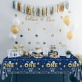 thumbnail image 6 of 4 Pcs Mr Onederful 1st Birthday Tablecloths - Rectangular Navy Royal Blue Table Covers 1st Birthday Decorations for Boys Kids Baby First Birthday Shower Party Supplies, 51 x 86.6 Inch, 6 of 8