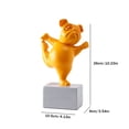 thumbnail image 3 of Encantadora Estatua De Perro De Yoga Artesanía De Bulldog Francés, Estatuilla Abstracta De Estilo Simple Moderno, Artesanías De Adorno Bonitas, 3 of 6