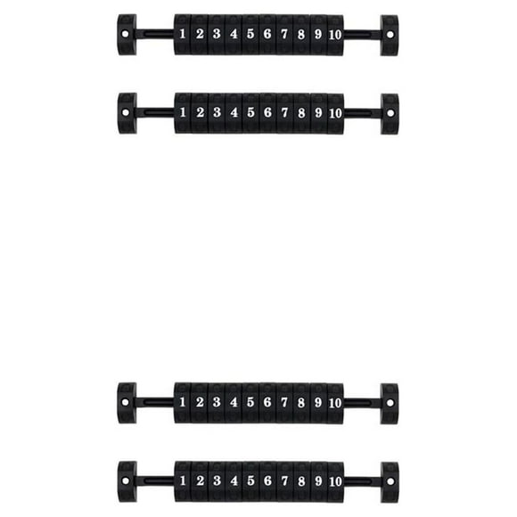 tamizeot 2 Pieces Foosball Counter Table Soccer Scoreboard Game Football Machine Accessories for Standard Tables Parts Replacement Black 2Set