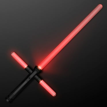 FlashingBlinkyLights Red Light Up Cross Saber with Sound Effects