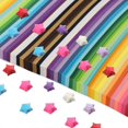 thumbnail image 1 of 2060 Sheets Star Origami Paper 27 Assortment Color Paper Strip Double Sided Origami Solid Color Deco, 1 of 5