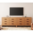 thumbnail image 2 of WAMPAT 106" Farmhouse Dresser with 12 Drawers, Extra Wide Wood Chest of Drawers Storage Cabinet for Bedroom, Living Room, Hallway, 2 of 8