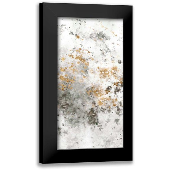 Studio W 9x14 Black Modern Framed Museum Art Print Titled - Gilded Mist II