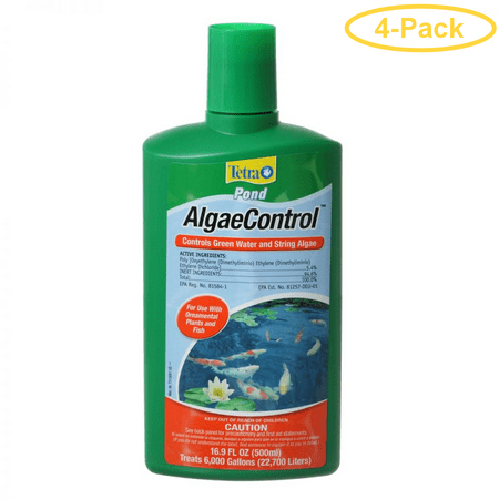 Controlling Algae Pond - Tetra Pond Algae Control - Green Water & String Algae 16.9 oz - Pack of 4