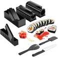 thumbnail image 1 of Kit para hacer sushi 11 piezas, electrodomésticos y moldes para sushi con cuchillo de súper calidad, kit para sushi Preparación para sushi, fácil de limpiar JFHHH pequeña, 1 of 5