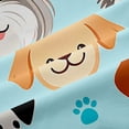 thumbnail image 5 of Homewish Kawaii Pet Dog Kitchen Curtains,Cute Animal Al Black Out Curtains Pack of 2 (42x63 Each),Blue, 5 of 6