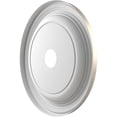 thumbnail image 4 of Ekena Millwork 22"OD x 3 1/2"ID x 1 1/2"P Traditional Thermoformed PVC Ceiling Medallion (Fits Canopies up to 13 1/2"), Metallic Silver, 4 of 10