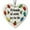 E, variant on Heart-Shaped Sea Glass Friendship Decor, Friendship Ornaments for Christmas Trees, Timeless Friendship Heart Keepsake, True Friend is Forever, Heart-shaped Commemorative Decorative Gift Collection