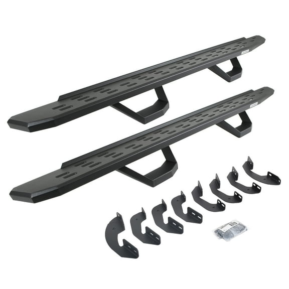Go Rhino 6964158020PC RB30 Running Boards with Brackets, 2 Pairs Drop Steps Kit - Double Cab For Toyota 07-21 Tundra (Extended Cab Pickup)