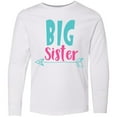thumbnail image 3 of Inktastic Big Sister, Older Sister, Arrow, Sibling, Family Long Sleeve Youth T-Shirt, 3 of 5