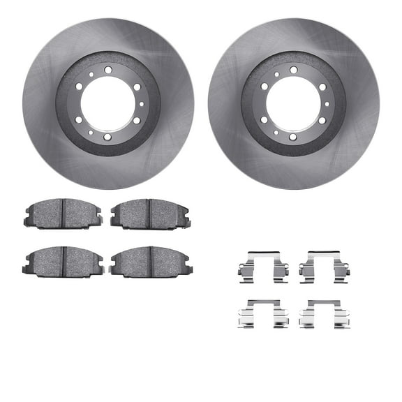 Dynamic Friction Company Front Brake Rotors with 5000 Advanced Brake Pads includes Hardware 6512-37036