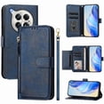 thumbnail image 1 of FOXDOCK Funda Tipo Cartera para Motorola Moto G67 Cuero PU con Cremallera y Correa de Muñeca, Ranuras para Tarjetas, Soporte Plegable, Cierre Magnético, 1 of 5