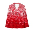 thumbnail image 4 of Luxalzxs Pajama Sets for Women 2 Piece Valentines Day Love Heart Print Pjs Sets Loungewear Sleepwear Matching Valentines Day Pajamas, 4 of 4