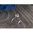 thumbnail image 3 of Dash Jewel 2 Ct Asscher Cut Diamond Ring - 14K White Gold Plated Solitaire Ring - Simple Design for Women - Celebrate Your Love with This Elegant Piece - A Timeless Keepsake for Special Occasions, 3 of 3