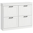 thumbnail image 1 of HOMCOM Armoire à Chaussures Étroite pour Entrée avec Tiroirs Basculants Tablette Ajustable, 1 of 10