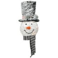 thumbnail image 2 of Northlight 25" Lighted Snowman with Black Frosted Top Hat Christmas Tree Topper, 2 of 7