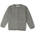 thumbnail image 1 of Suéter UMfun para bebé, niña y niño, otoño e invierno, cárdigan de color caramelo, cárdigan pequeño de color liso, suéter para niños, gris oscuro, 3 años, 1 of 2