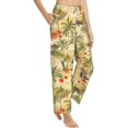 thumbnail image 3 of PISONIC Summer Tropical Palm Tree Printed Women's Pajama Pants, Comfy Pajama Bottoms With Pockets&Drawstring, 3 of 7