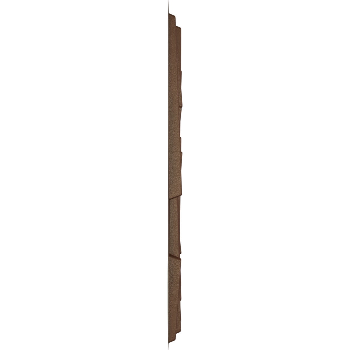 Ekena Millwork 19 5/8"W x 19 5/8"H Staggered Brick EnduraWall Decorative 3D Wall Panel, Universal Aged Metallic Rust (12-Pack for 32.04 Sq. Ft.)