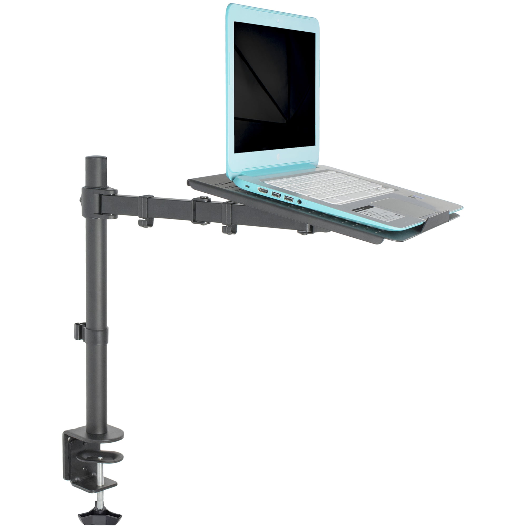 a short sturdy metal Headrest Mount for laptop and Netbook with universal holder 