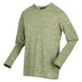 thumbnail image 3 of Regatta - Camiseta Jaspeada Burlow Manga Larga Hombres (Kiwi Llamativo), 3 of 4