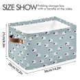 thumbnail image 4 of Yayeee Canvas Storage Basket with Handles for Shelves Fabric Bins Closet Organizer, Cartoon Sheep Pattern, 4 of 8