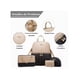 thumbnail image 3 of Conjunto De Mochilas Malubero Bolsas De Cuero 4 Piezas Nude Con Negro, 3 of 5