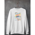 thumbnail image 3 of Booker T Washington Quote Ii. Sweatshirt Women -June Erica Vess Designs, Female XX-Large, 3 of 4