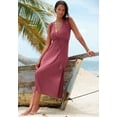 thumbnail image 2 of LASCANA Women's Side Slit Maxi Dress Tassels, 2 of 5