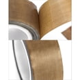 thumbnail image 3 of Cinta adhesiva de fibra de vidrio de PTFE de alto rendimiento, compatible con selladores al vacío, superficie antiadherente, 25 mm x 10 m, resistente a altas temperaturas, resistente a la corrosión,, 3 of 4