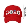 thumbnail image 3 of Seyotauo 2026 World of Cup Hats USA Canada Mexico Teams Soccer Fan Cap Adjustable Washed Cotton Hat for Game Day Outdoor Sun Protection Unisex Sport Accessory, 3 of 5