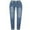 *Light Blue, variant on CENGNIAN Women's and Women's Plus Drawstring Denim Joggers,Elastic Waist Stretch Jeans Pants,Pull-On Leg tied Trousers For Women,Black,Size XXL