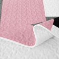 thumbnail image 5 of Castle Fairy Abstract Irregular Square Block Twin Quilt Set 2 Pieces,Geometric Overlap Twin Coverlet Set,Dusty Pink Gray Black,1 Bedspread and 1 Pillowcase, 5 of 7