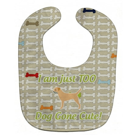 

Carolines Treasures BB6494BIB Border Terrier Dog Gone Cute Baby Bib 10 x 13 multicolor