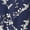 Navy Blue, variant on Women's V Neck Long Sleeves Cinched Waist Half Placket Floral Dress M Navy Blue