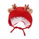 thumbnail image 4 of Gorro de invierno para bebé perfke rojo con orejas de alce, 4 of 9