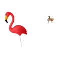 thumbnail image 6 of simhoa Flamingo Horse Garden Sculpture Figurine Ornament for Holiday Spring Vintage Crafts Gift Desk Office Bedroom Shelf Home Decoration Yard Art, 6 of 8