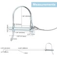 thumbnail image 2 of LAICAIW Trailer Coupler Pin, Wire Lock Pin, Shaft Locking Pin, Safety Coupler Pin, with Stainless Steel Extended Wire and Quick Release Ring (20 PCS 8mm x 44.5mm), 2 of 7