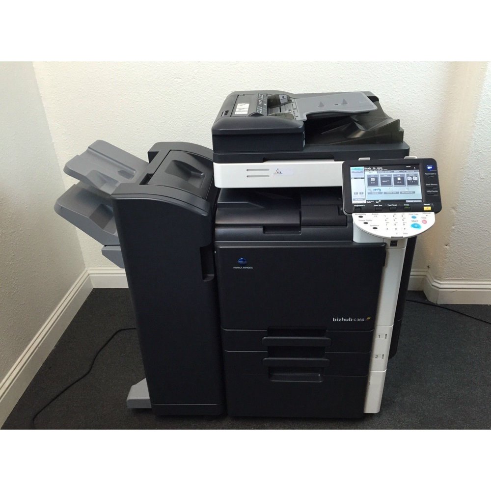 Konica Minolta Bizhub C360 Color Copier Printer Scanner Fax Finisher LOW 266k