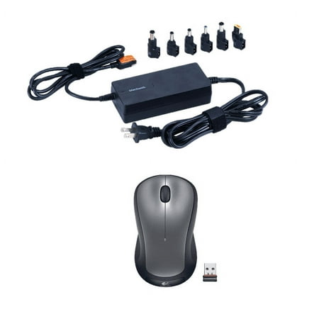 Save 12% on Logitech Full Size Wireless Mouse with the Blackweb 90 Watt Universal Laptop Charger Bundle