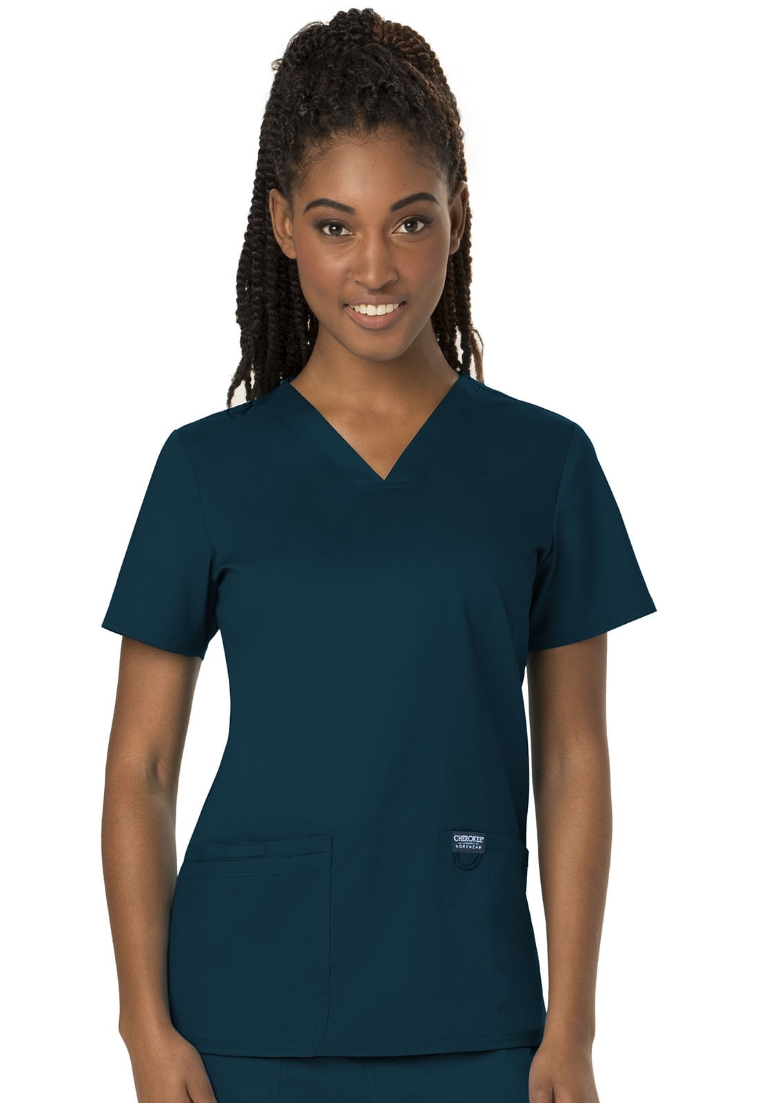 Cherokee Cherokee Workwear Revolution Scrubs Top for Women VNeck