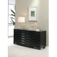 thumbnail image 2 of Stanton 3-drawer Sideboard Buffet Storage Cabinet Black, 2 of 4