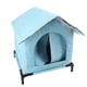 thumbnail image 1 of Refugio Aislado Para Gatos, Casa Para Gatos Al Aire Libre Resistente A La Intemperie Con Techo Impermeable, Estilo Tienda De Campaña Cerrada, Protección Para Gatos Callejeros, 1 of 7