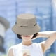 thumbnail image 5 of Sombrero tipo cubo ajustable con protección solar y cuerda, transpirable, estilo pescador. gris, 5 of 7