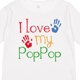 thumbnail image 4 of Inktastic Poppop Grandkids Handprints Boys or Girls Long Sleeve Toddler T-Shirt, 4 of 5