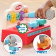 thumbnail image 4 of Playskool Busy Hands Workbench, Curious Creators Learning Toy, Interactive Tool Bench with Gears and Hammer Play, Ages 9 Months+, 4 of 9