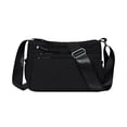 thumbnail image 1 of Black Female Shoulder Bag Crossbody Fashionable Versatile Multi Compartment Lightweight Commuting Oxford Cloth, 1 of 7