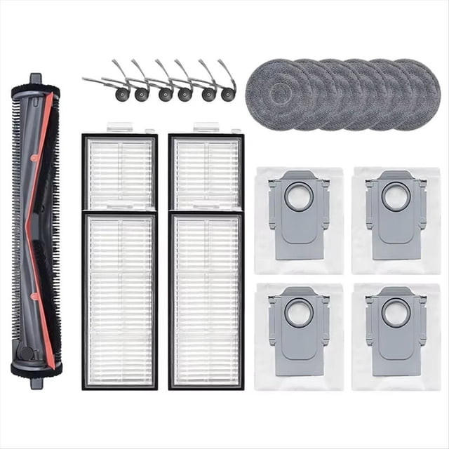 Accesorios para Aspiradora para Saros Z70/G30: Cepillo Principal Antienredos, Mopa con Filtro y Bolsa para Polvo.