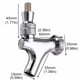 thumbnail image 5 of Toystoory Grifo de cerveza artesanal con bloqueo de bola líquida Montaje de desconexión rápida Grifo de cerveza cromado Elaboración Cerveza Kits de equipo de elaboración de vino Toystoory HA6465-00B, 5 of 6